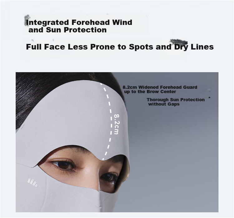 Banana Underlying Protective Face Mask Winter Physical Moisturizing Sunscreen Mask Sensitive Skin Breathable Non-Stuffy Dusk Gray Purple 12