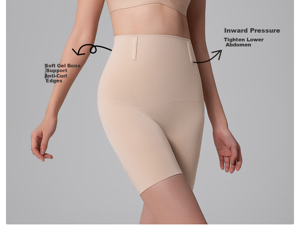Guniangjia Women's Shaping Pants Tummy Control Hip Lift Lycra High Waist Body Shaping Waist Slimming Beautifying Pants 9