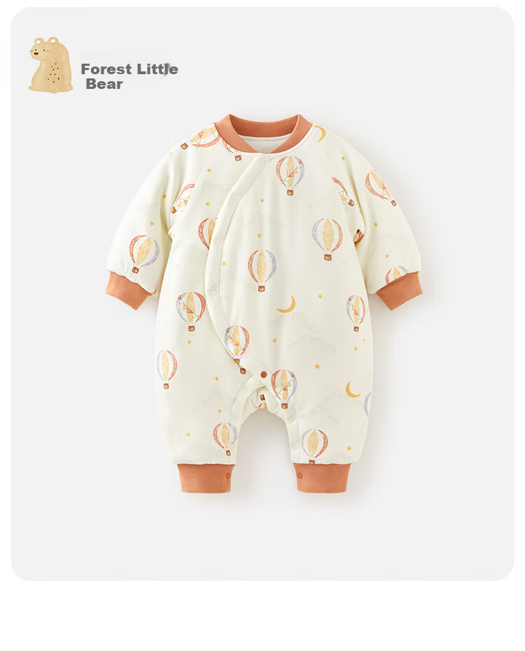 Wismorni Baby Thermal Cotton Romper Winter Thickened Warm Infant Jumpsuit Pajamas 19