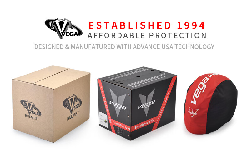 VEGA USA DOT Motorcycle Dual Visor Summer Sun Protection Unisex Four Seasons 3/4 Helmet B-53 Matte Black Size L 14