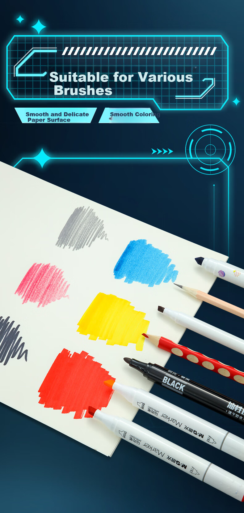 M&G Stationery A4 Children's Drawing Book Art Sketchbook Painting Book for Elementary and Kindergarten Students Mecha Set of 12 6
