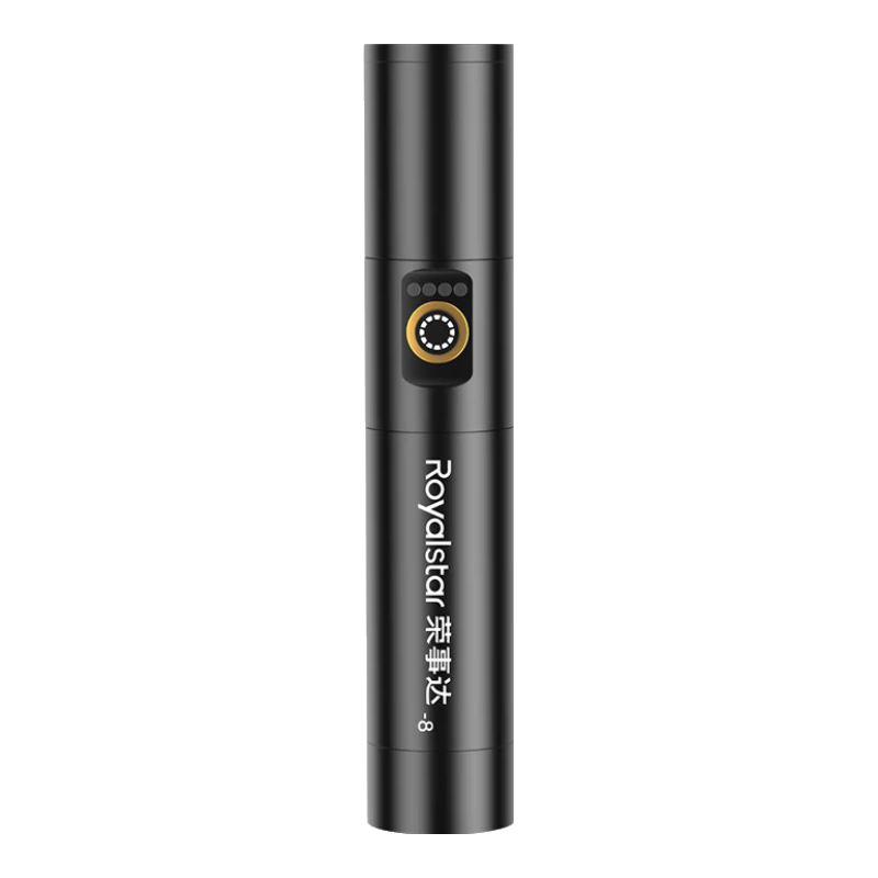 Royalstar Black Dragon High-Power Portable Rechargeable Outdoor Flashlight with 24-Hour Ultra-Long Battery Life