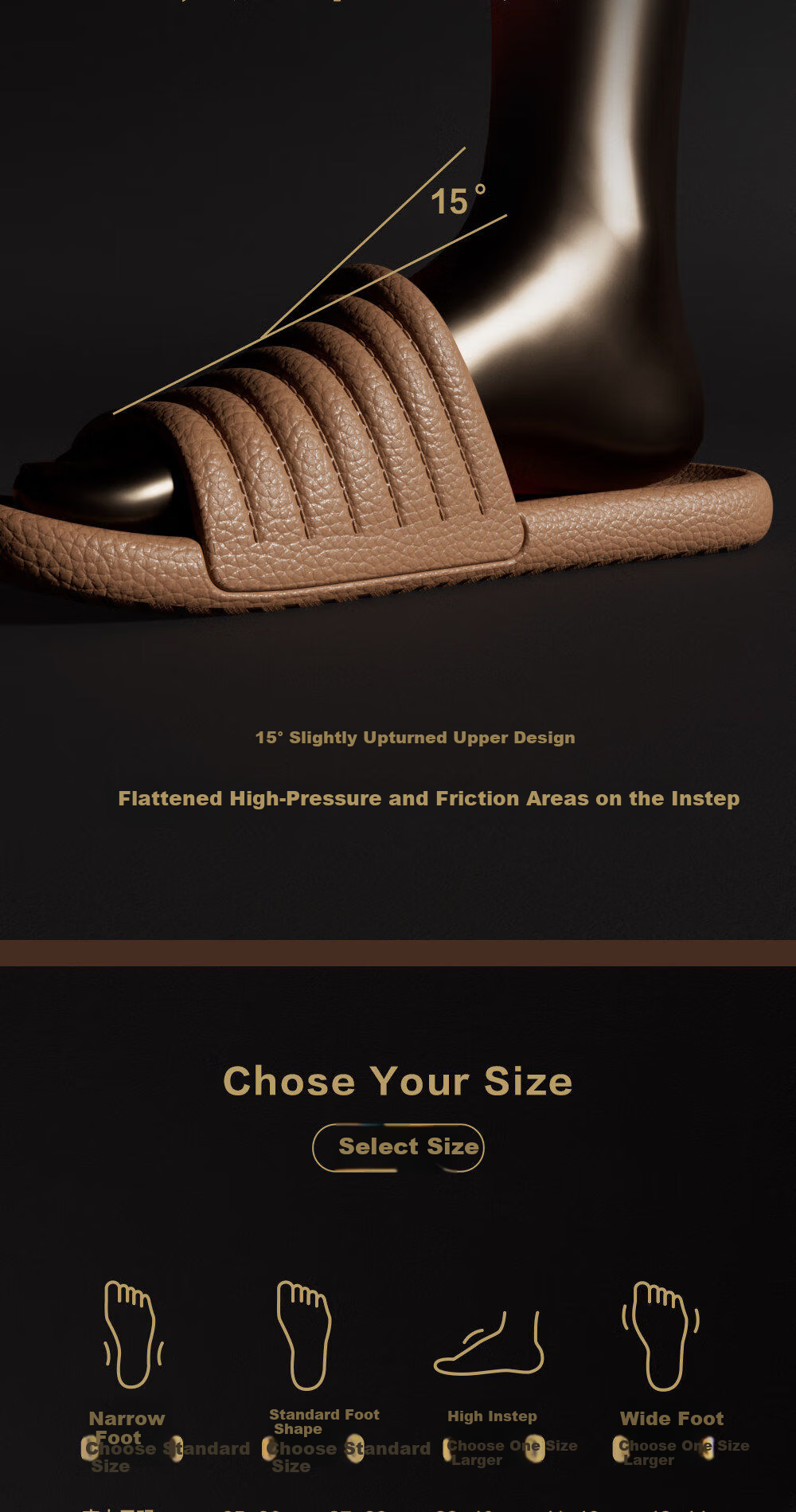 XGGC Men's Mocha Premium Leather Texture Slippers Summer EVA Indoor Bathroom Non-Slip Sandals Women's Pink Size 39-40 6