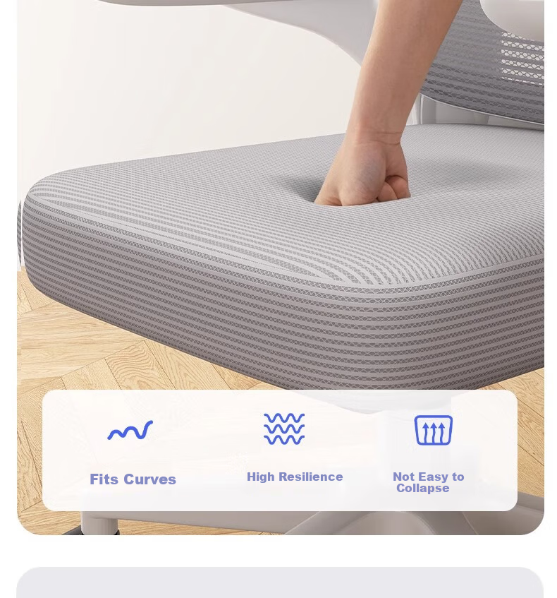 Chibilun Ergonomic Computer Chair Comfortable Office Chair for Long Sitting Dormitory Student Seat with Backrest 12