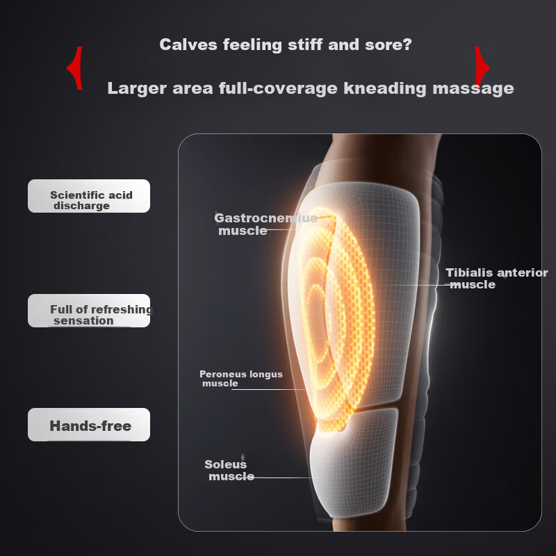 Xilaikang Leg Massager Sports Fatigue Relief Calf Muscle Soreness Heat Therapy Meridian Massage Practical Gift for Elders Parents Birthday Mother's Day