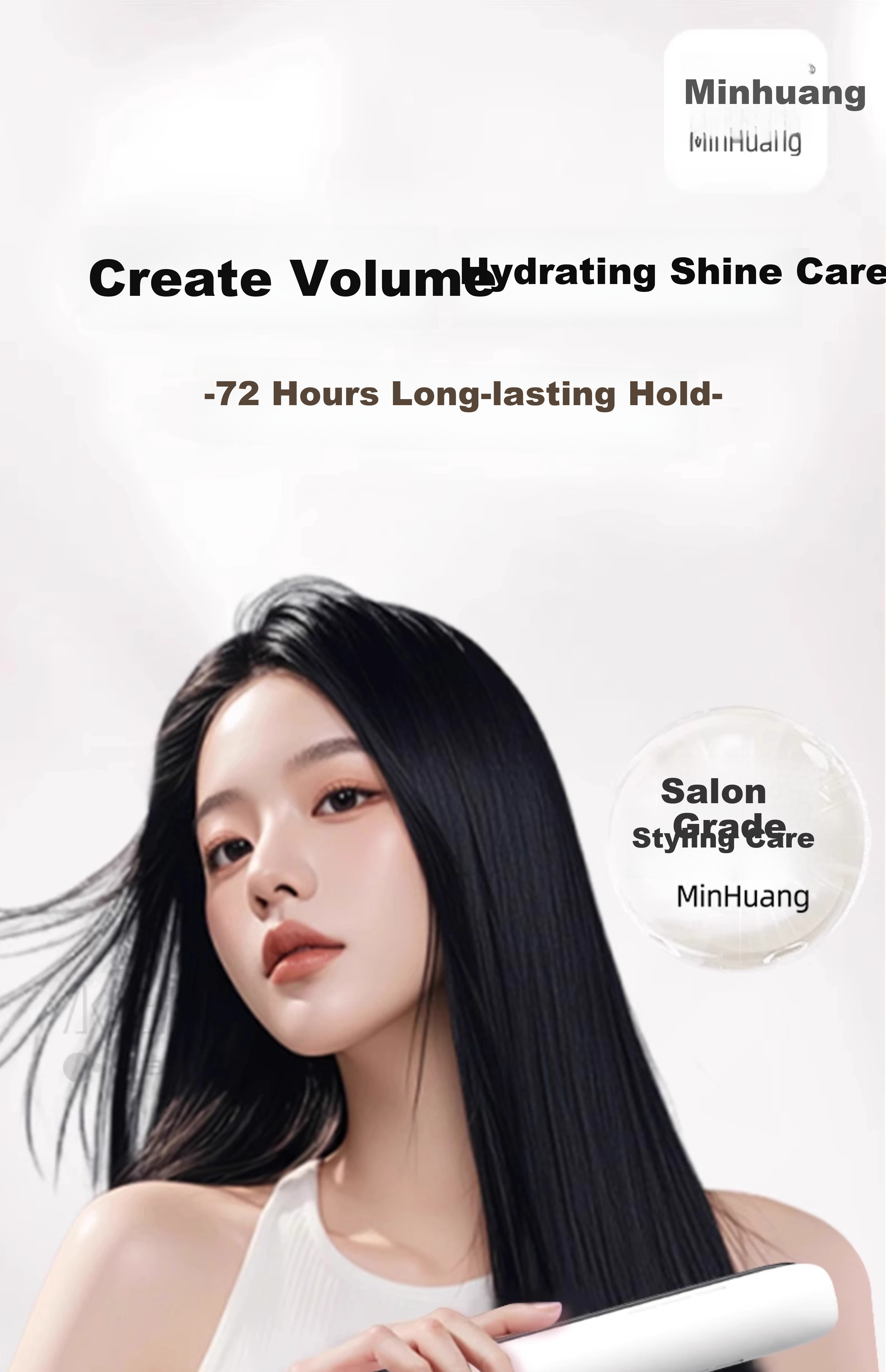 MinHuang Corn Hair Crimper High Crown Tool Corn Perm Crimper Root Padding Corn Mustache Crimper Foil Perm Negative Ion Unisex Corn Crimper XN-835-1 3