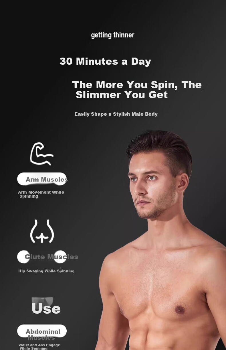 LI-NING Men's Weighted Hula Hoop for Waist Slimming, Adult Fitness Hoop, 10lb Detachable, Professional Exercise Ring 5