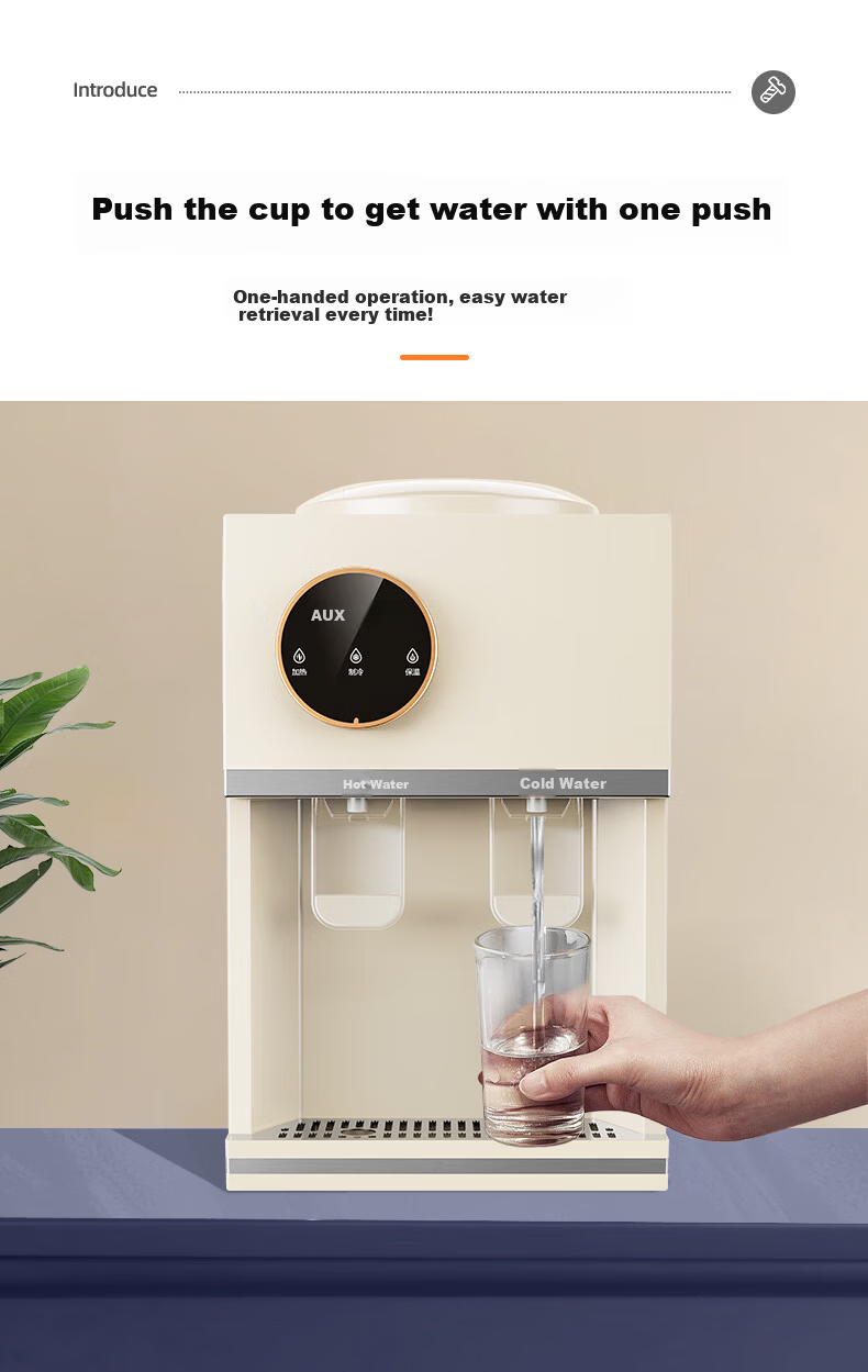 AUX Household Water Dispenser Top-Loading Bottle Desktop Water Cooler Hot and Cold Model YT-0.75-01 4