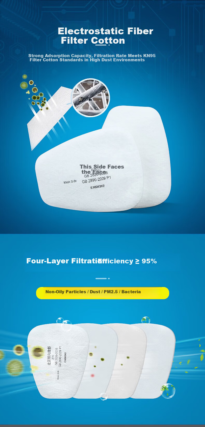 Leyoubaiyi Gas Mask, Silicone Protective Face Shield 7502, Dust And Benzene Organic Vapor Protection, Chemical Painting Printing Firefighting Mask, with A1 Filter Cartridge, Eight-Piece Set 7