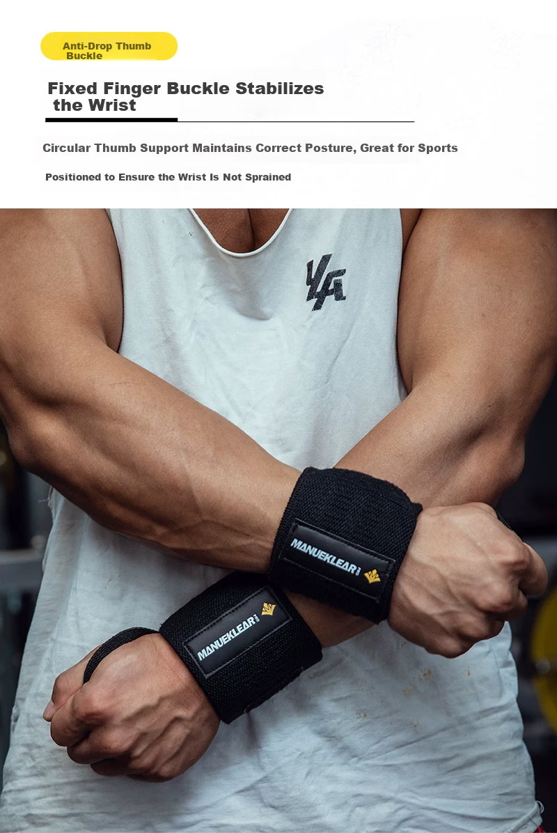 M MANUEKLEAR Fitness Wrist Support for Men, Resistance Band for Wrist Injury, Strength Training Wrist Strap, Bench Press-Specific Elastic Compression Sleeve 5