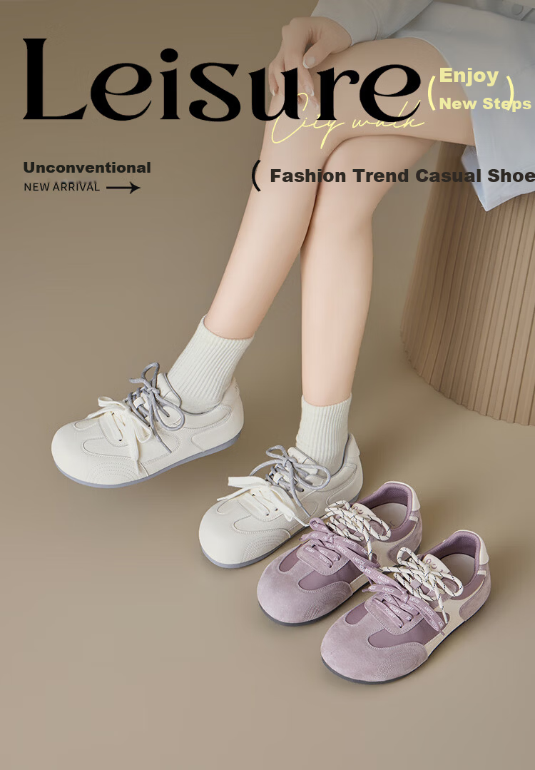 Zhuoshini Internal Height Increasing Trainer Shoes 2026 New Spring Retro Thick Sole White Sports Casual Agan Shoes Off-White Size 35 1