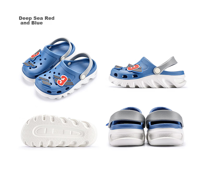 Cheerful Mario Kids Hole Shoes Girls Summer 2026 New EVA Beach Slippers Big Kids Parent-Child Outdoor Sandals 11