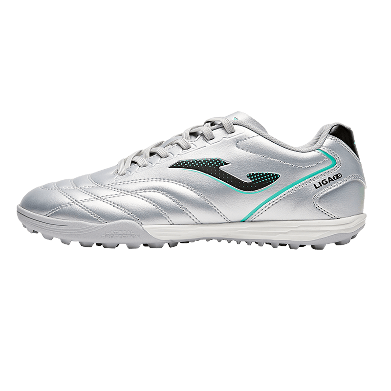 JOMA Men's Football Shoes TF Turf Studs 2026 New Soccer Match Training Shoes La Liga 2.0 Silver Size 41