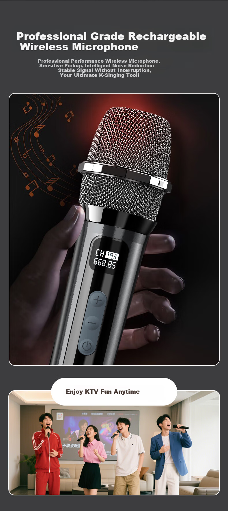 Huabao A52 Pro Wireless Screen Casting Square Dance Speaker with Display Outdoor Home KTV All-in-One Karaoke Bluetooth Speaker with Dual Microphones 11