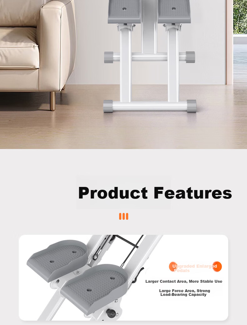 HOT KNEE Multifunctional Stair Climber Home Fitness Equipment Foldable Climbing Machine Treadmill Stepper 14
