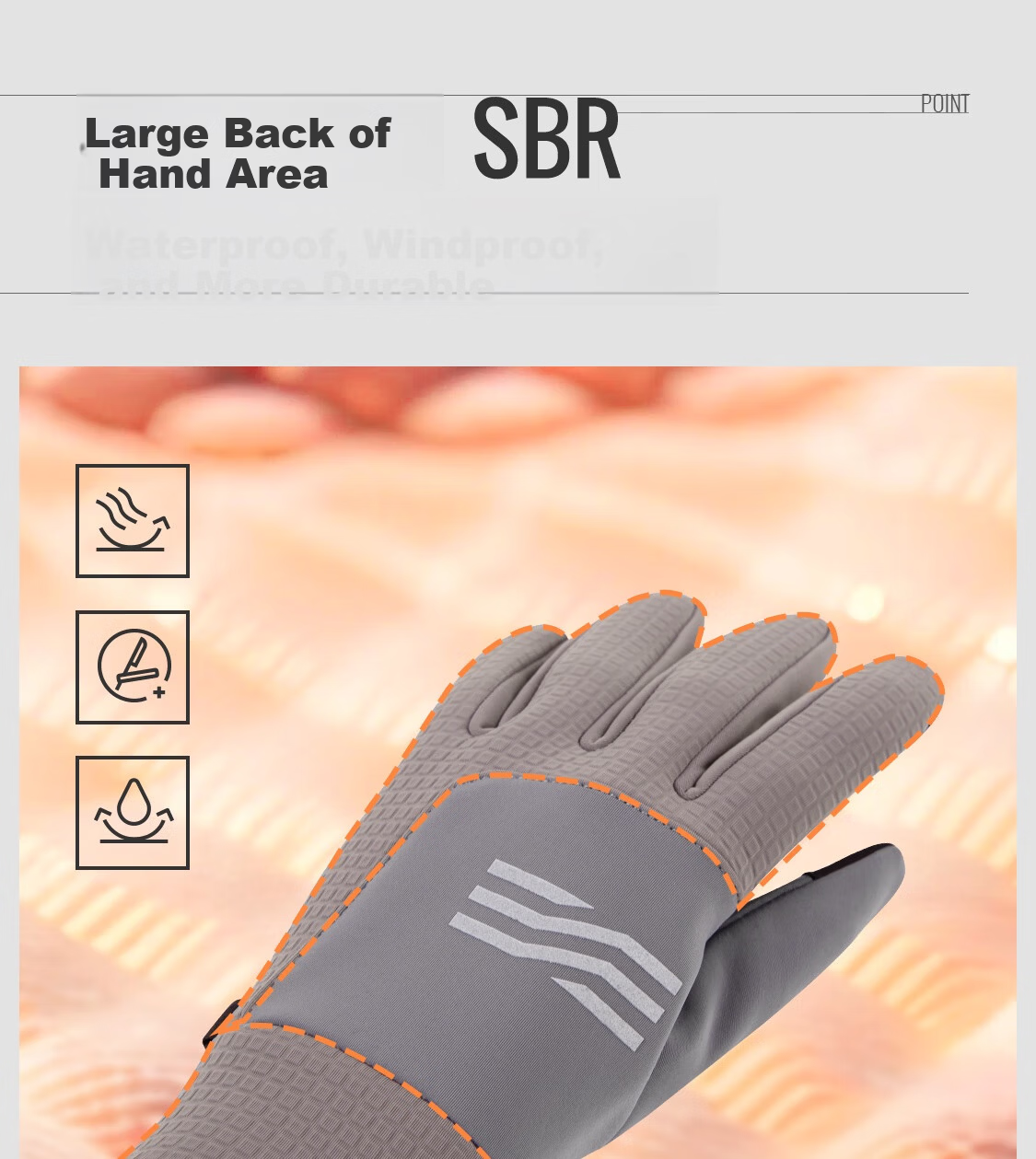 Keep Cycling Gloves [Microfiber Touchscreen] Warm Outdoor Windproof Coldproof Non-slip Electric Bike Autumn Winter Unisex 7