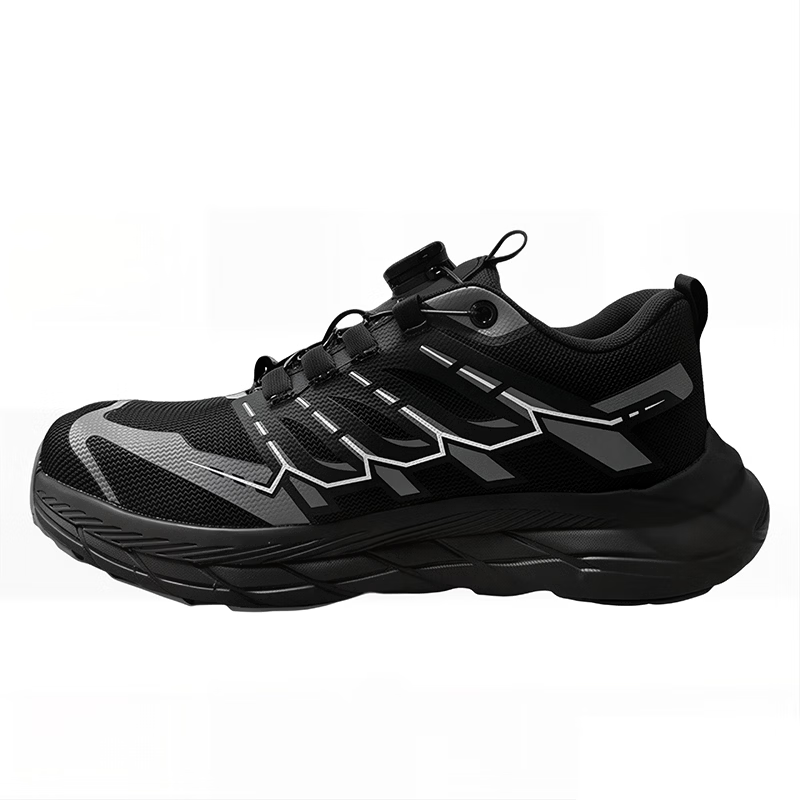 Delixi Electric Men's Labor Protection Shoes European Standard Steel Toe Cap Anti-Smash Kevlar Anti-Puncture Comfortable Slip-Resistant Breathable Wear-Resistant Quick-Release Work Safety Shoes