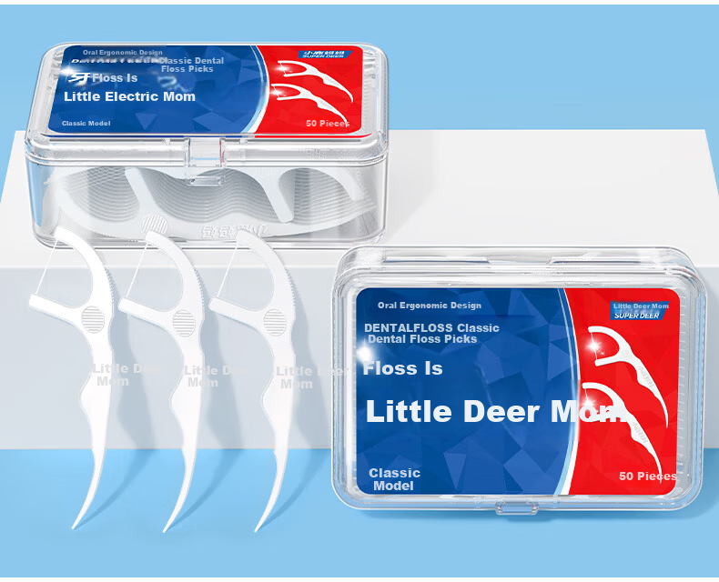 FAWNMUM Comfortable Dental Floss Picks, Individually Wrapped, Classic Design, 180 Pieces/pack 8