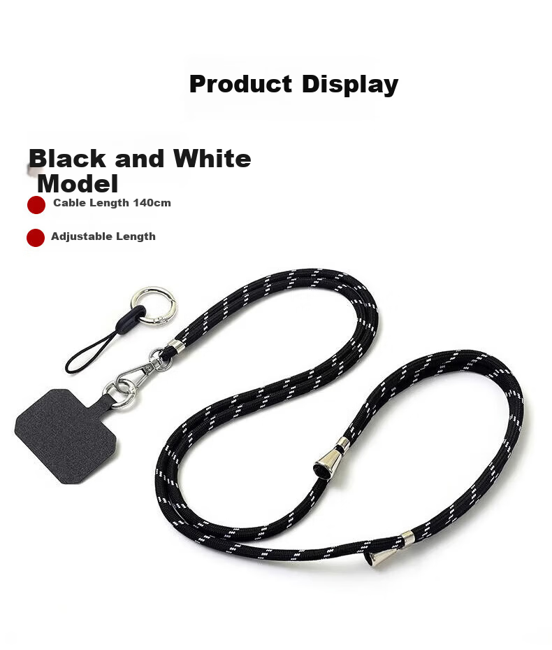KOVOL Phone Lanyard, Neck Strap, Crossbody, Adjustable Length, Retractable, Anti-Loss Wrist Strap, Long Style, Suitable for Apple, Huawei, Android, Zodiac Year, New Malaysia Year, Trendy, Festive, Red Color, Comes with Clip 13