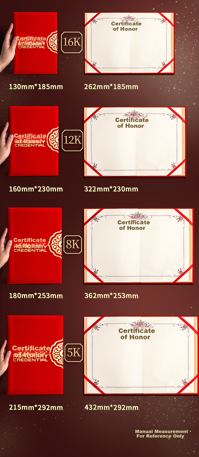 Jinzhi A4 Honor Certificate Set 5 Books + 16 Inner Sheets 12K Award Certificate Excellent Employee Award Shell Premium Gold Stamping Company Annual Meeting Recognition Certificate 11