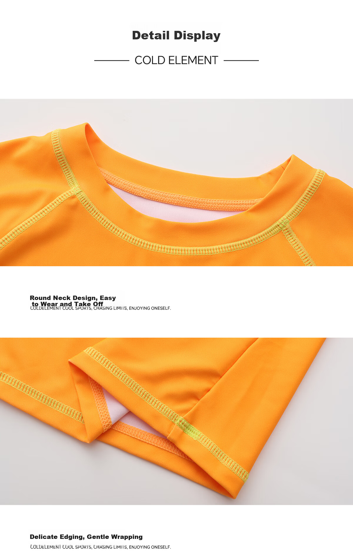 Cold Element Kids Two-Piece Swimwear Boys Quick-Dry Short Sleeve Summer Large Children Swimsuit New Arrival 12