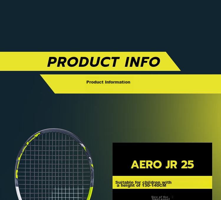 Babolat AERO JUNIOR Series Children's Intermediate Beginner All-In Tennis Racket, 25-Inch And 26-Inch Tennis Racket 6