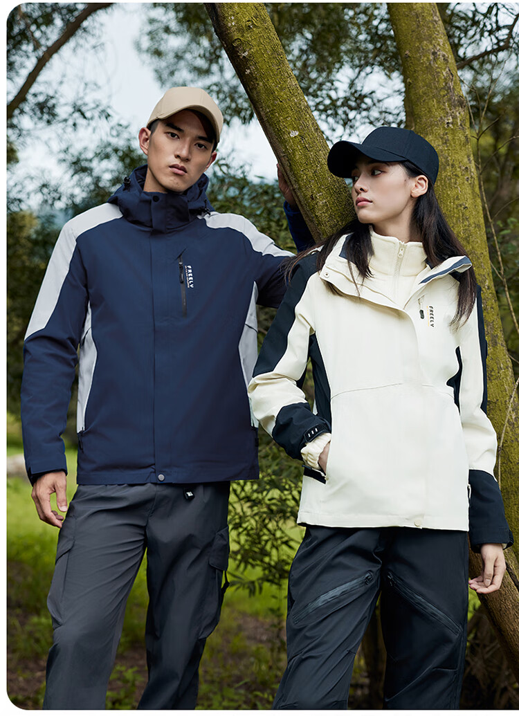 TUCANO Men's 3XL Gray 3-in-1 Outdoor Hiking Jacket Windproof Waterproof Autumn Shell 13