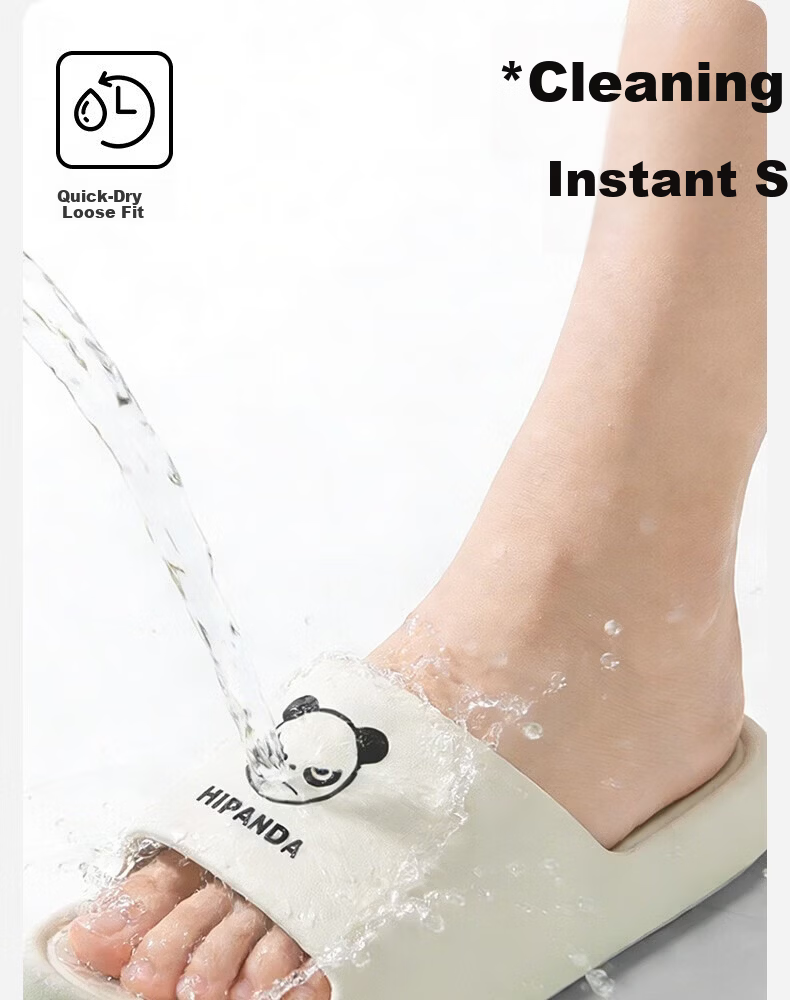 HIPANDA Home Slippers Unisex Couple Non-Slip Soft Sole Bathroom Shower Comfortable Foot Protection Cool Slippers Dark Night Black Size 40-41 14