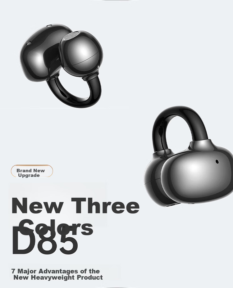 BIAZE Bluetooth Headphones, Open-Ear Bone Conduction Concept without Ear Tips, Ultra-Long Battery Life, for Sports, Calls, Gaming, Office Use, Beige Color 1