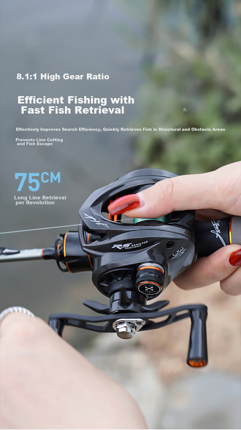 HISTAR JiYu 99 Carbon Fiber Long Cast Ultra-Light Lure Micro Baitcasting Reel JiYu 99 Pure Carbon Left-Hand Version 12