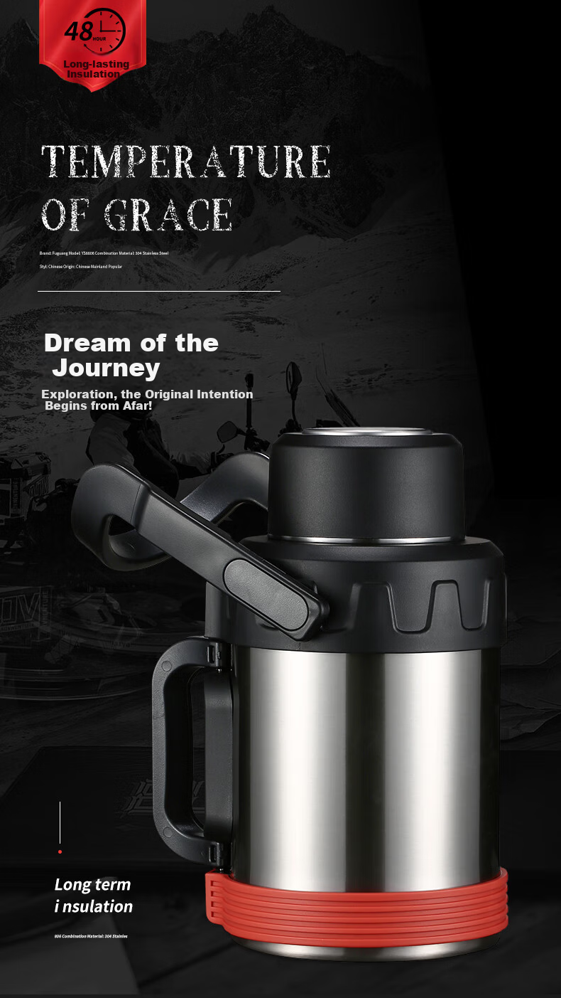 IMOGY German Aemanger Travel Thermos Insulated Bottle Outdoor Large Capacity Portable Car Warm Water Kettle Hot Water Flask 1
