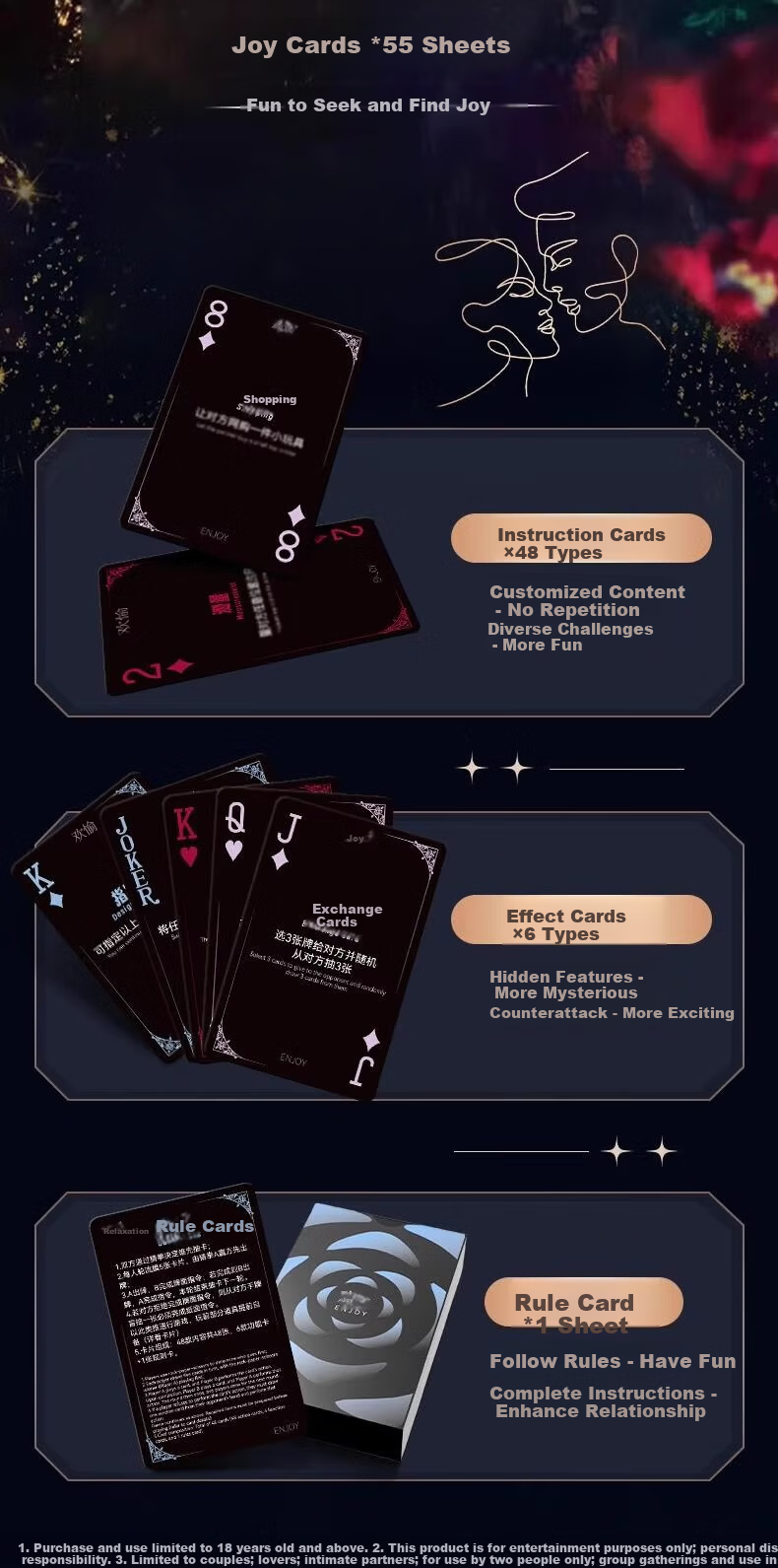 MURCIA Couples Card Game Romantic Playing Cards Love God Cards Two-Player Interactive Board Game 1