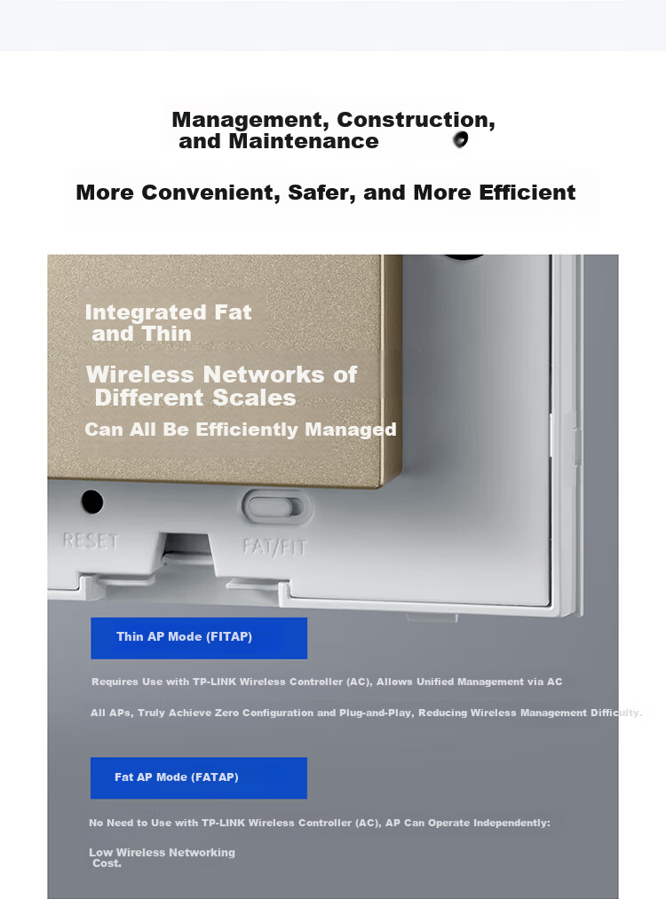 TP-LINK WiFi 7 Whole Home WiFi Kit Panel AP + AC 2.5G Networking TL-7AP5102HI-PoE Slim (Square) Easy Expansion Edition *4 + 1* TL-R5005P-AC 17