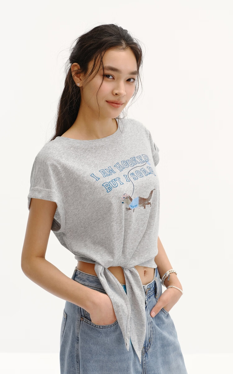 Semir Mall Edition | Illustrator Collaboration Women's Summer Short Loose Graphic T-Shirt 2026 Top 101326100040 2