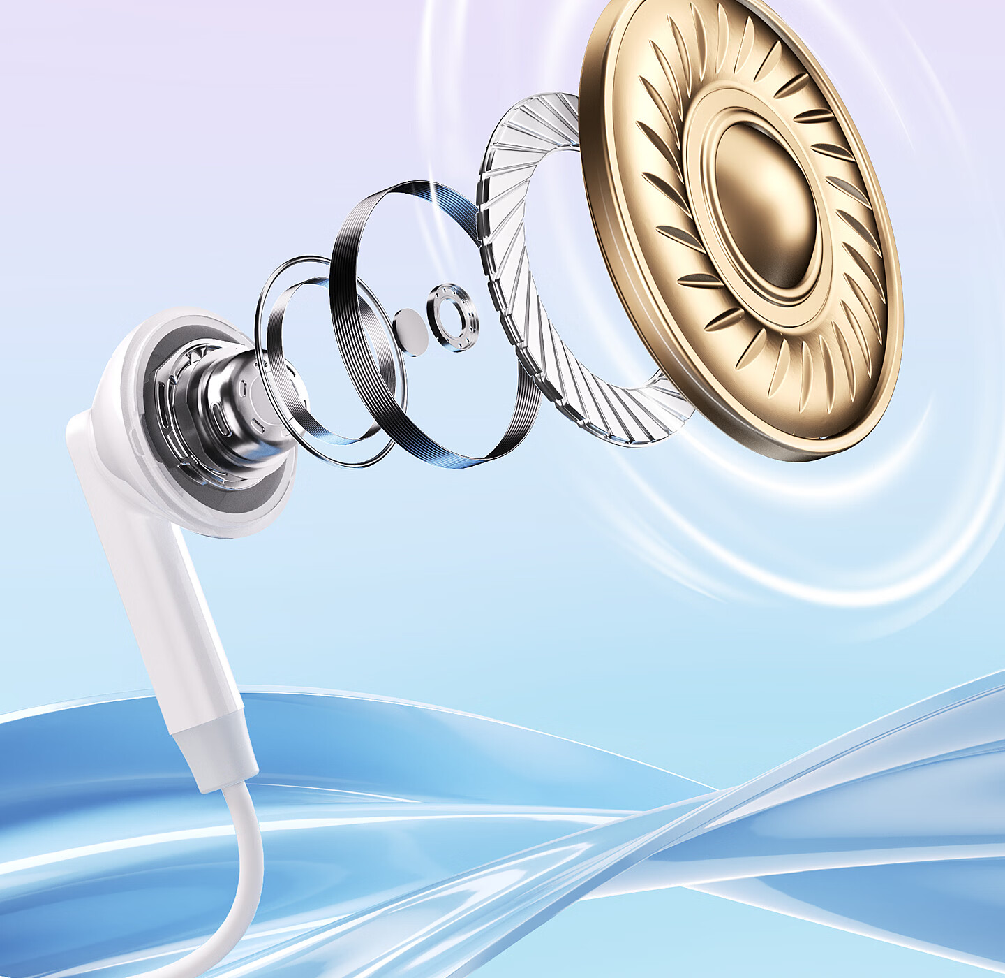 HP 7000P In-Ear Wired Earphones HIFI Sound Mobile Music Gaming Computer Wired Control with Mic Compatible with Android Apple Phones Type-C White 11