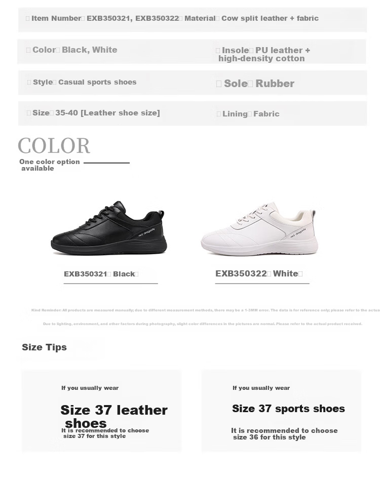 Red Dragonfly Women's White Thick-Soled Breathable Trendy Lightweight Comfortable Sports Casual Shoes EXB350322 White Size 40 4