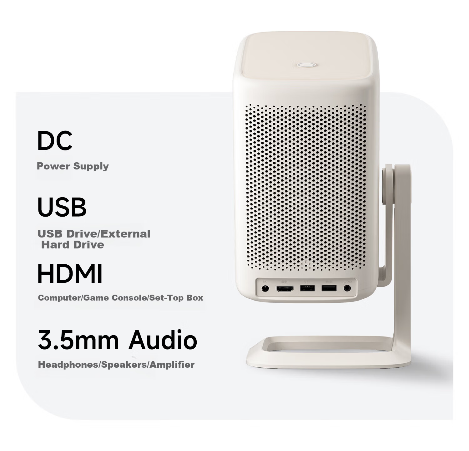 Haqu K2 Youth Edition PTZ Projector Home Use True 1080P Portable Smart Bedroom Projector (Gaming Low Latency 210° Adjustable PTZ) 15