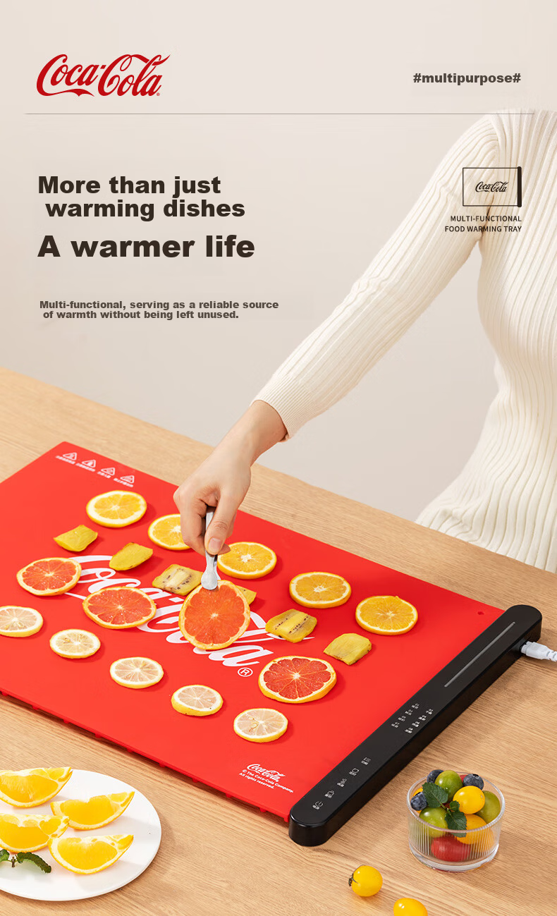 Coca-Cola Flexible Foldable Multifunctional Household Global Rapid Heating Table Warmer Mat Food Heating and Insulation Board 9