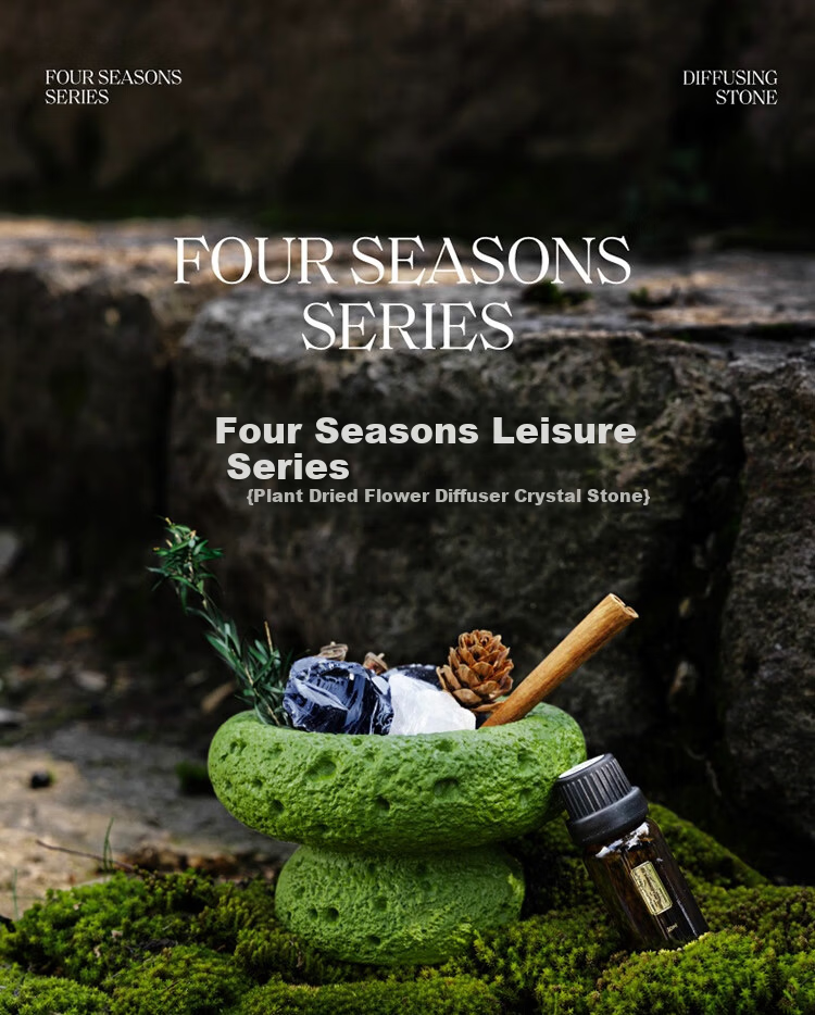 Song Dynasty Four Seasons Leisure Courtyard Aromatherapy Incense Long-lasting Fragrance for Bedroom Birthday Niche Wedding Mother's Day Gift Crystal Rhythm Sandalwood 2