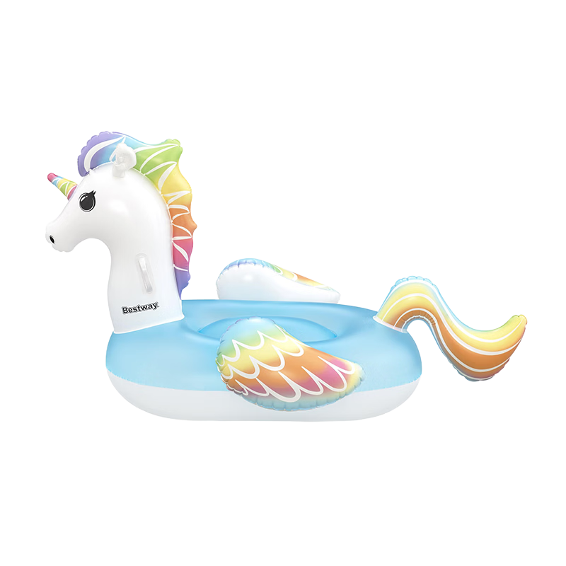Bestway Inflatable Unicorn Ride-On Swim Ring Thickened Wear-Resistant Cartoon Water Float Pool Toy for Kids 41114