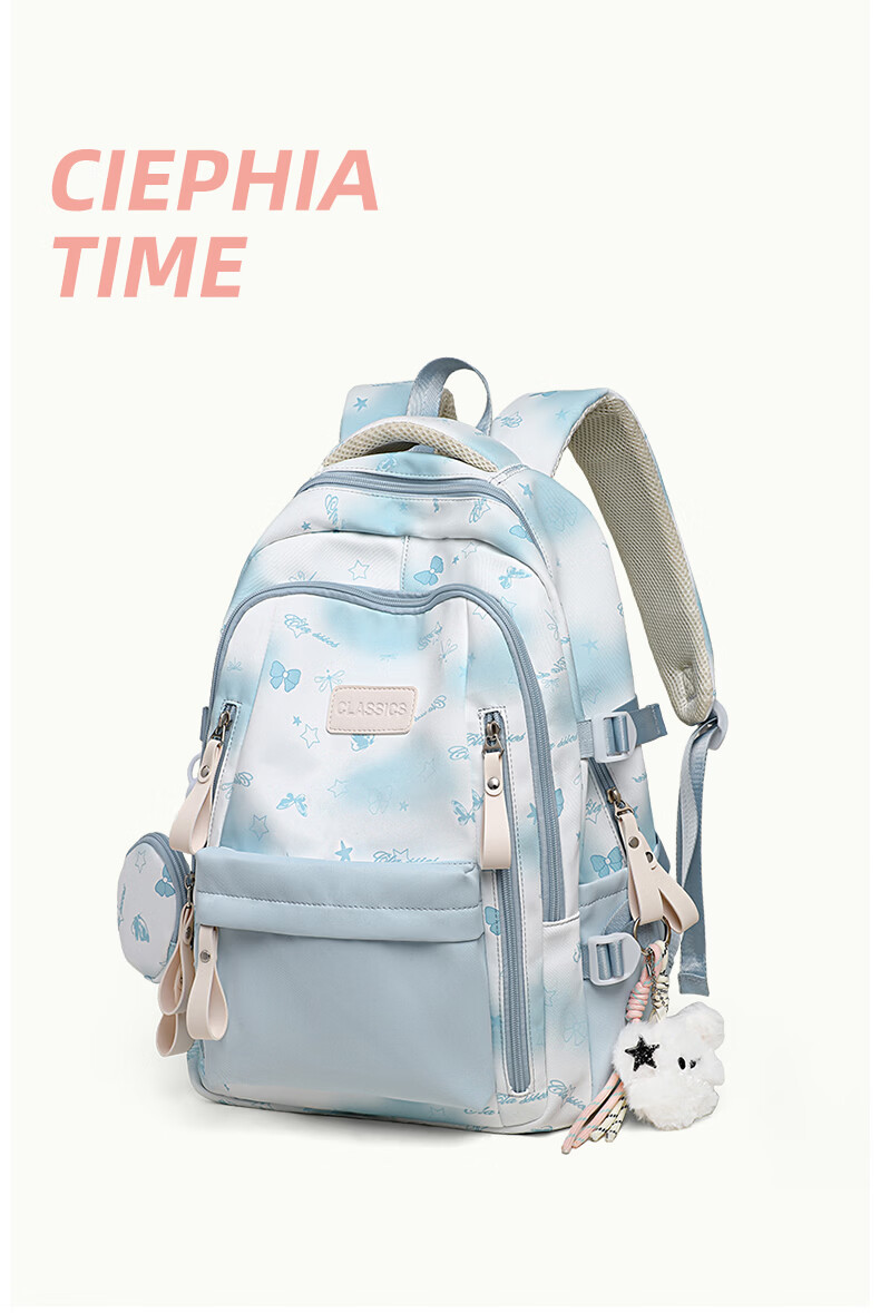 YUYULA Women's Fashion Large Capacity Backpack Lightweight High-Value School Bag for Elementary to University Students Travel Laptop Bag 3