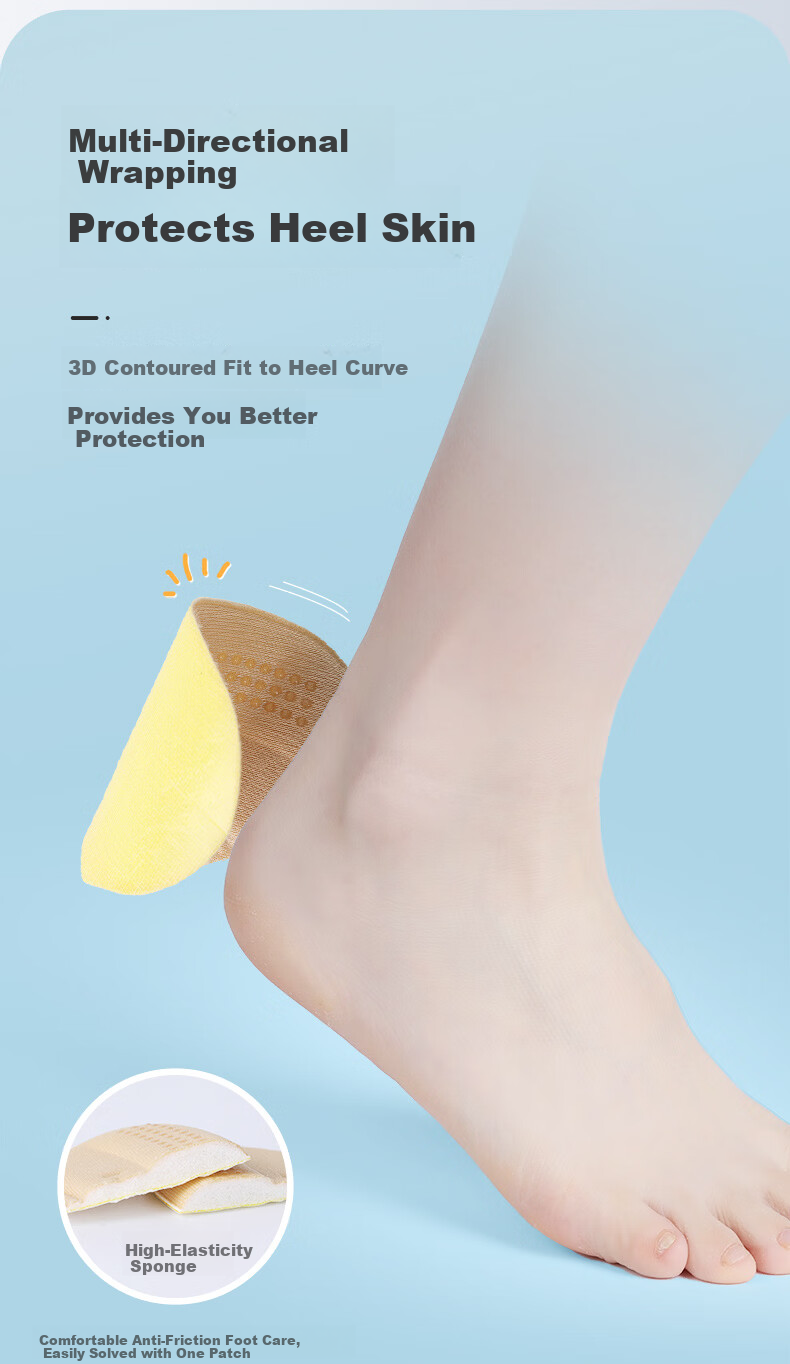 FOOTOPPO Heel Protector Anti-Friction Pads for Shoes High Heels Prevent Heel Slippage 6