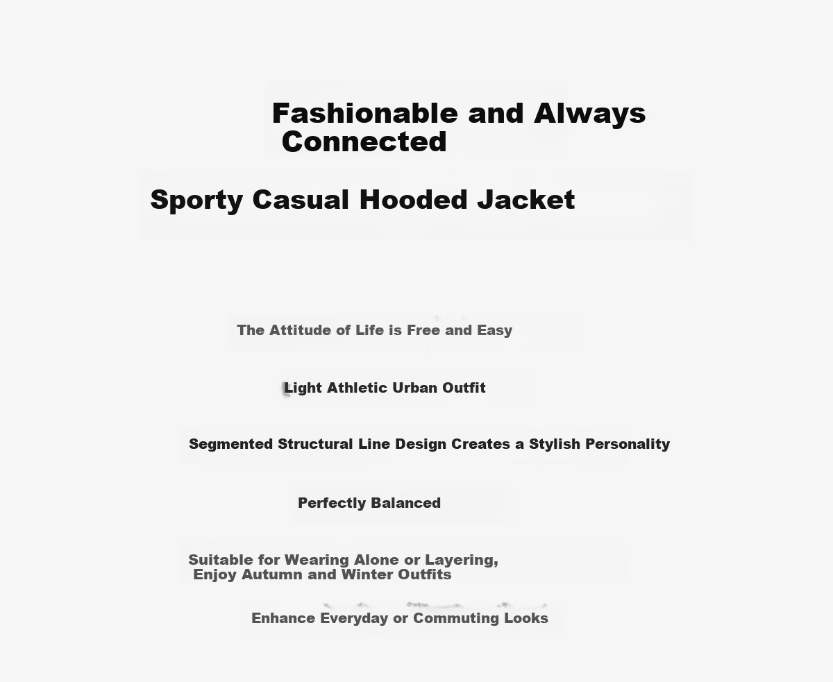 Chushen Spring and Autumn Casual Jacket Women Wilderness Mallard Design Splicing Fashion Casual Hooded Top S143U1001 2