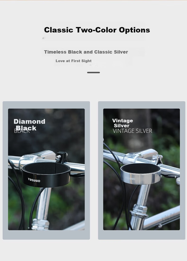 Tas Captain Bicycle Coffee Cup Holder Adjustable Aluminum Alloy Handlebar Water Bottle Holder Black 4