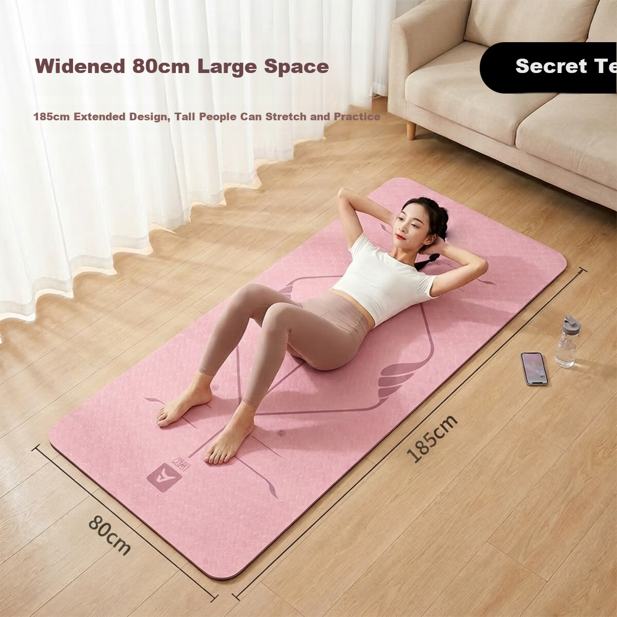 Aoyi Yoga Mat Women's Thickened Home Use Soundproof Shockproof Non-Slip Mat