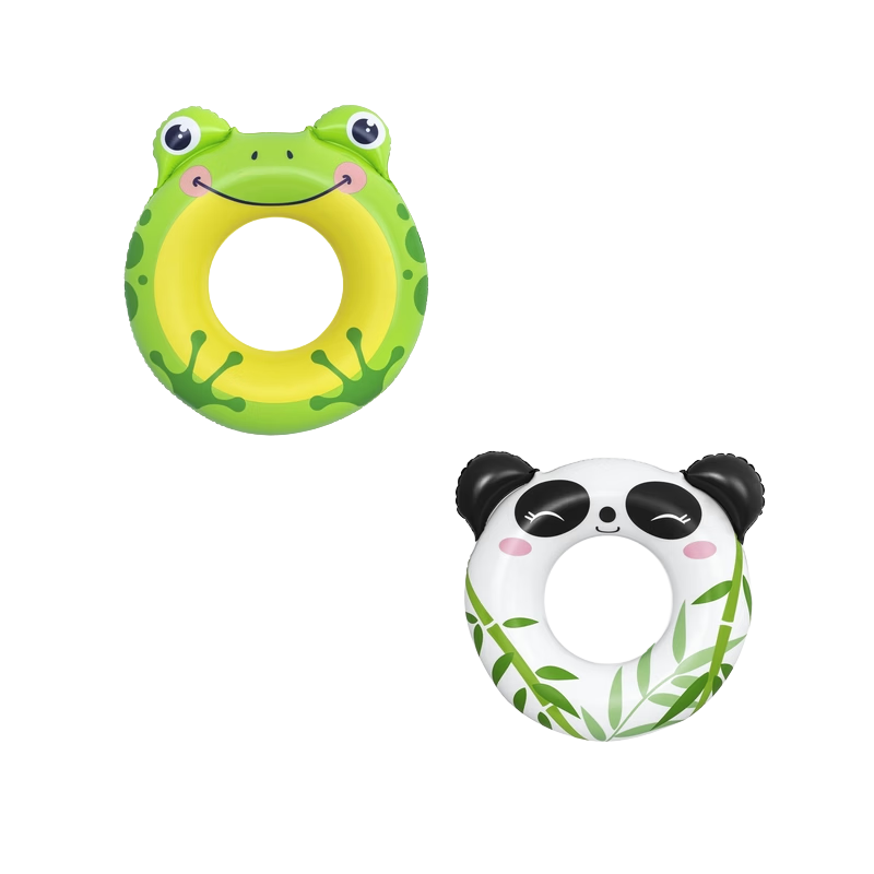 Bestway Kids Thickened Swimming Ring Load-Bearing Swim Ring Boys Girls Life Buoy Anti-Tip Baby Float Panda Design