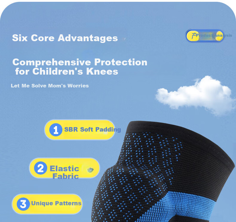 Ousen Kids Basketball Knee Pads Football Sports Professional Knee Protection Anti-Fall Honeycomb Shockproof Gear for Children Playing Basketball 6