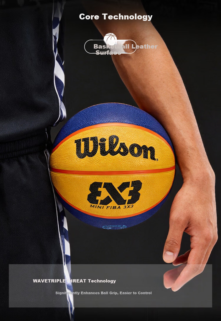 Wilson Official FIBA 3X3 Replica Rubber Size 3 Basketball 4
