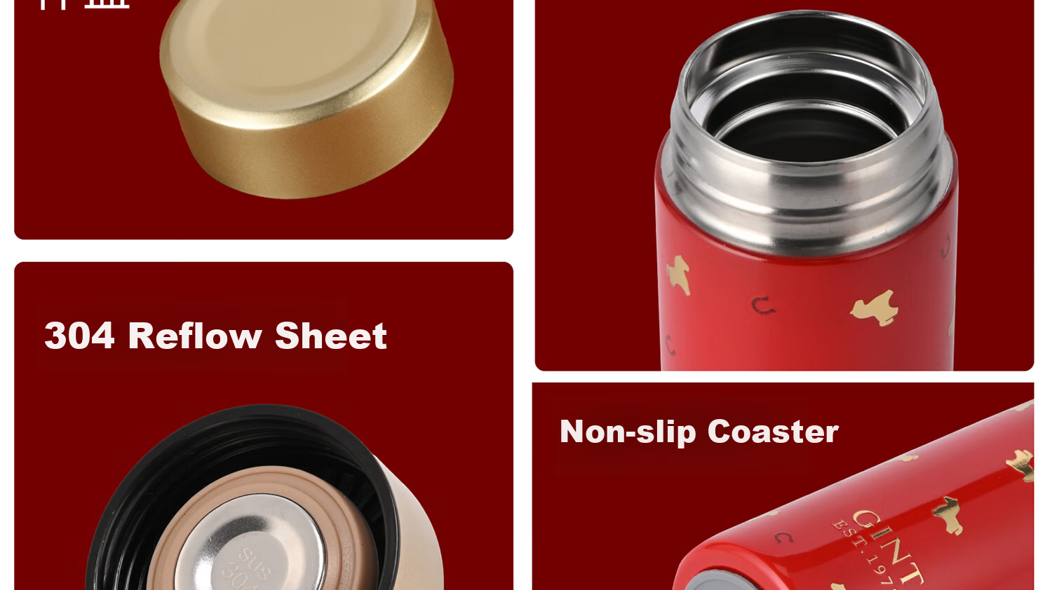 GiNT Mini 316 Stainless Steel Insulated Water Bottle Small Capacity Pocket Tea Cup Portable Travel Mug for Women 19