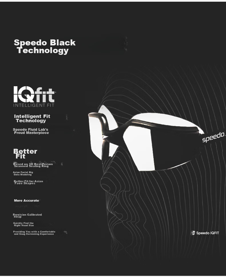Speedo Prescription Swimming Goggles Multiple Diopters Smart Fit Wide Vision Anti-Fog UV Protection Unisex White 250 Degrees 5